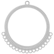 Pendentifs chandelier rond évidé 44 mm multi-trous - Acier inoxydable 316L x2|raw }}