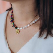 Breloque Sand dollar irrégulier 15 mm - Acier inoxydable 304L Doré x1