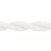 Perles rondelles Heishi en pâte polymère 4x1 mm - Multi Blanc x40cm