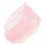 Perle brute irrégulière 20 - 30 mm en pierre gemme - Quartz rose x1|raw }}