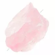 Perle brute irrégulière 20 - 30 mm en pierre gemme - Quartz rose x1