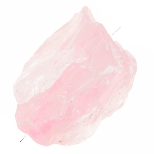 Perle brute irrégulière 20 - 30 mm en pierre gemme - Quartz rose x1