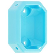 Serti octogone en plastique pour cabochon 4627 18x13 mm - Turquoise x1|raw }}