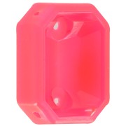 Serti octogone en plastique pour cabochon 4627 18x13 mm - Rose fluo transparent x1|raw }}