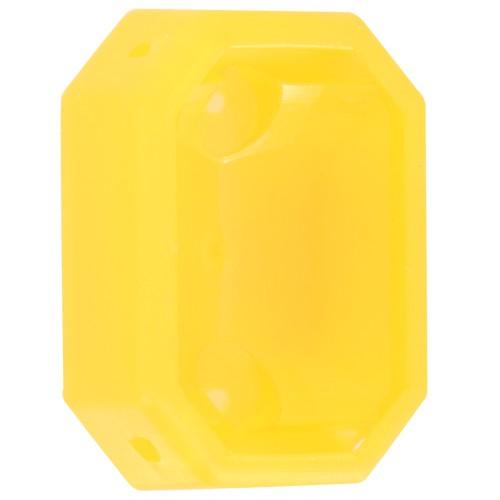 Serti octogone en plastique pour cabochon 4627 18x13 mm - Jaune transparent x1