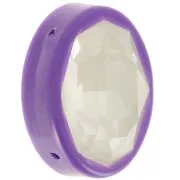 Serti ovale en plastique pour cabochon 4120 18x13 mm - Violet x1