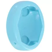 Serti ovale en plastique pour cabochon 4120 18x13 mm - Turquoise x1