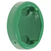 Serti ovale en plastique pour cabochon 4120 18x13 mm - Vert foncé x1