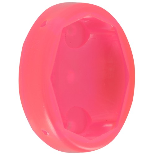 Serti ovale en plastique pour cabochon 4120 18x13 mm - Rose fluo transparent x1