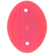 Serti ovale en plastique pour cabochon 4120 18x13 mm - Rose fluo transparent x1