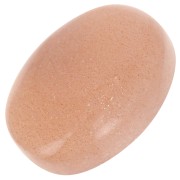 Cabochon ovale 14x10 mm en pierre gemme - Pierre de lune Peach x1|raw }}