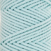 Bobine de cordon en coton pour macramé 3 mm - Celeste x50m