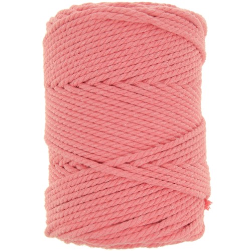 Bobine de cordon en coton pour macramé 3 mm - Rose caramel x100m