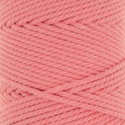 Bobine de cordon en coton pour macramé 3 mm - Rose caramel x100m