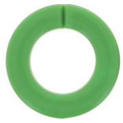 Maillon rond plat en acrylique 31.5 mm - Vert x1