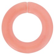 Maillon rond plat en acrylique 31.5 mm - Marbré Pêche x1|raw }}