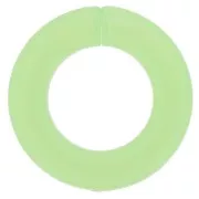 Maillon rond plat en acrylique transparent 31.5 mm - Menthe x1