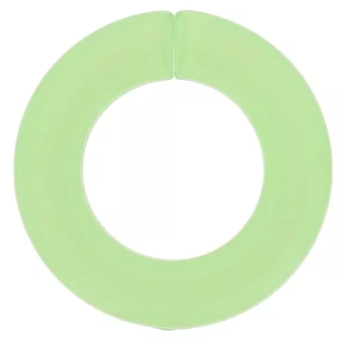 Maillon rond plat en acrylique transparent 31.5 mm - Menthe x1