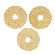 Perles rondelles Heishi  effet brossé 6x0.8 mm - Doré x5g environ 30 pièces