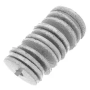 Perles rondelles Heishi  effet brossé 6x0.8 mm - Argenté x5g environ 30 pièces