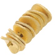 Perles rondelles Heishi ondulées effet brossé 6x0.8mm - Doré x5g environ 30 pièces