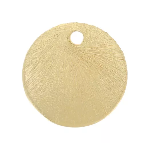 Sequins ronds effet brossé 6 mm - Doré x5g environ 30 pièces