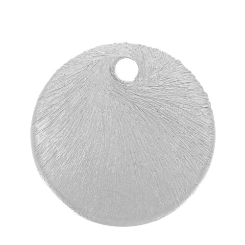 Sequins ronds effet brossé 6 mm - Argenté x5g environ 30 pièces