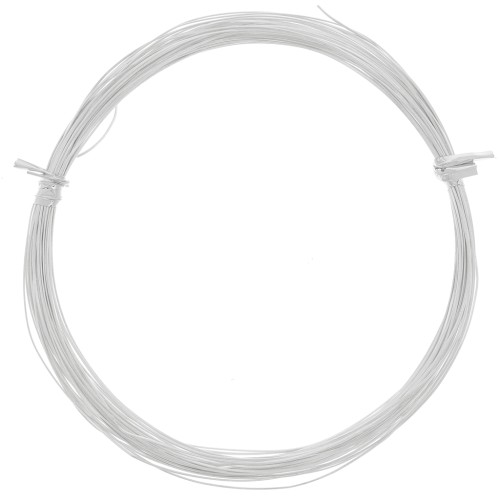 Fil souple - recuit - demi-jonc 0.6x0.4 mm - Argent 925 x10m