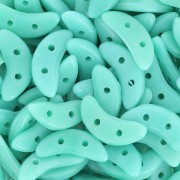 Czechmates Crescent 2 trous 3x10 mm - Opaque Turquoise x5g|raw }}