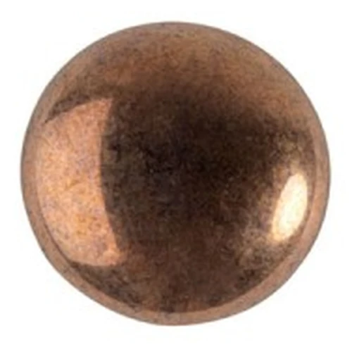 Cabochons ronds en verre par Puca® 8 mm - Dark Bronze x10
