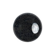 Cabochons ronds en verre par Puca® 8 mm - Jet Hematite x10