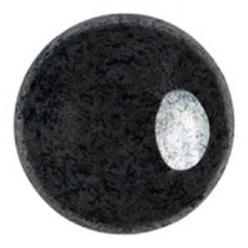 Cabochons ronds en verre par Puca® 8 mm - Jet Hematite x10