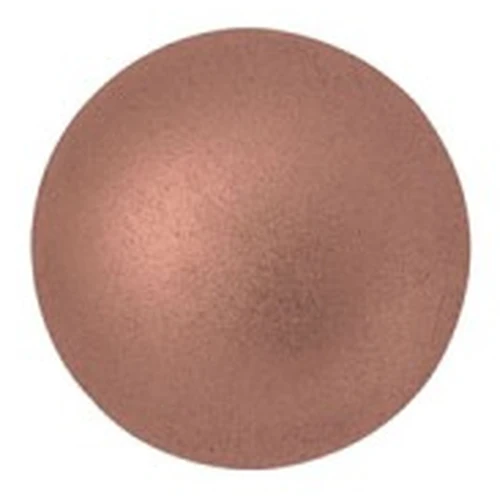Cabochons ronds en verre par Puca® 8 mm - Light Copper Mat x10