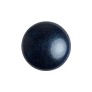 Cabochons ronds en verre par Puca® 8 mm - Dark Blue Metallic Mat x10