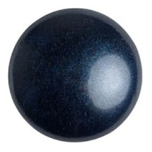 Cabochons ronds en verre par Puca® 8 mm - Dark Blue Metallic Mat x10