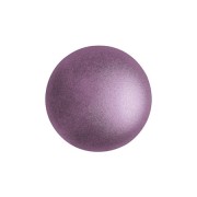 Cabochons ronds en verre par Puca® 8 mm - Dark Plum Metallic Mat x10