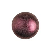 Cabochons ronds en verre par Puca® 8 mm - Dark Violet Metallic Mat x10