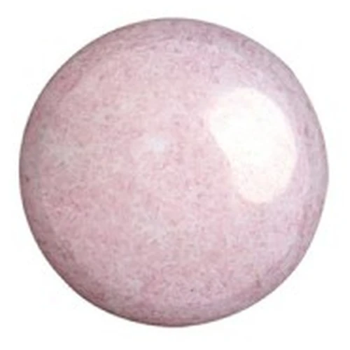 Cabochons ronds en verre par Puca® 8 mm - Opaque Light Rose Ceramic Look x10