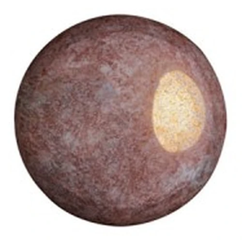 Cabochons ronds en verre par Puca® 8 mm - Opaque Lilas Ceramic Look x10