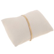 Porte bijoux - coussin pour bracelets & montres 9x8 cm - Suédine Beige x1