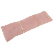Porte bijoux - coussin long pour bracelets 26x9 cm - Suédine Rose x1