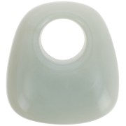 Pendentif trapèze en résine opaque 23x21 mm - Marbré Vert Sauge x1|raw }}