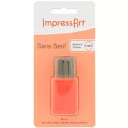 Set de poinçons à frapper ImpressArt 1.5 mm - chiffre de 0 à 8 SANS SERIF x9