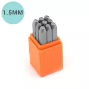 Set de poinçons à frapper ImpressArt 1.5 mm - chiffre de 0 à 8 SANS SERIF x9