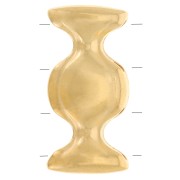 Cymbal - Connecteur pour perles Ginko Duo 18x9 mm Dialiskari III - Doré à l'or fin|raw }}