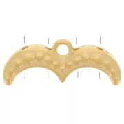 Cymbal - Embout tissage de perles Ginko Duo 20x8 mm Avolathonisi III - Doré Or fin