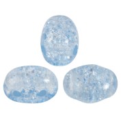 Perles en verre Samos® par Puca® 7x5 mm - New Cracked Light Sapphire x10g