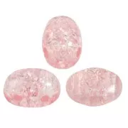 Perles en verre Samos® par Puca® 7x5 mm - New Cracked Light Rose x10g