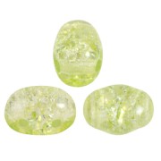 Perles en verre Samos® par Puca® 7x5 mm - New Cracked Lime x10g|raw }}