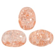 Perles en verre Samos® par Puca® 7x5 mm - New Cracked Light Peach x10g|raw }}